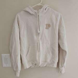 PINK Victoria's Secret Off-White Hoodie